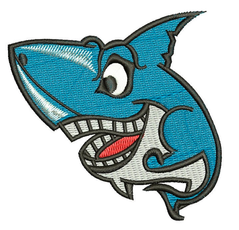Shark Machine Embroidery Pattern