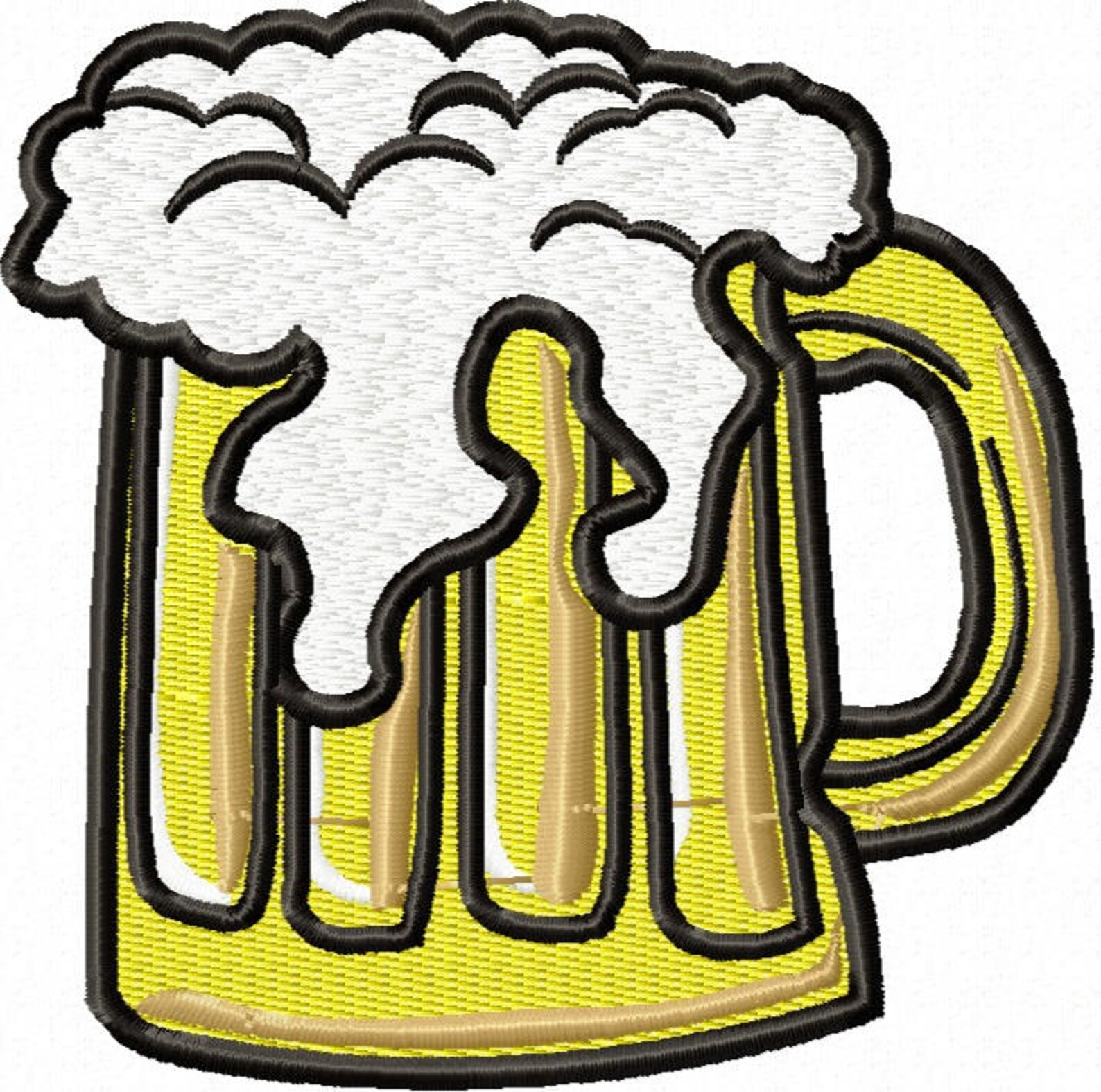 Beer Mug Machine Embroidery Design Instant Download Etsy