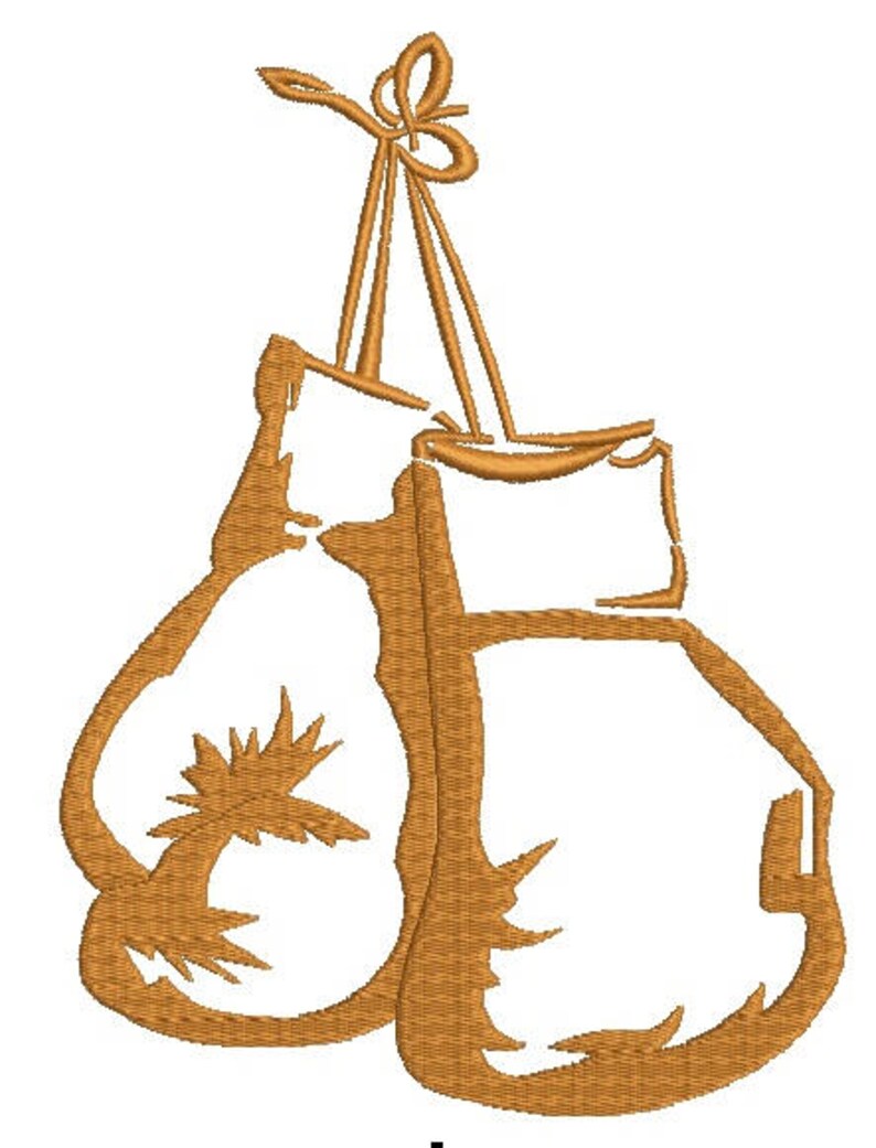 Boxing Gloves Machine Embroidery Design Etsy
