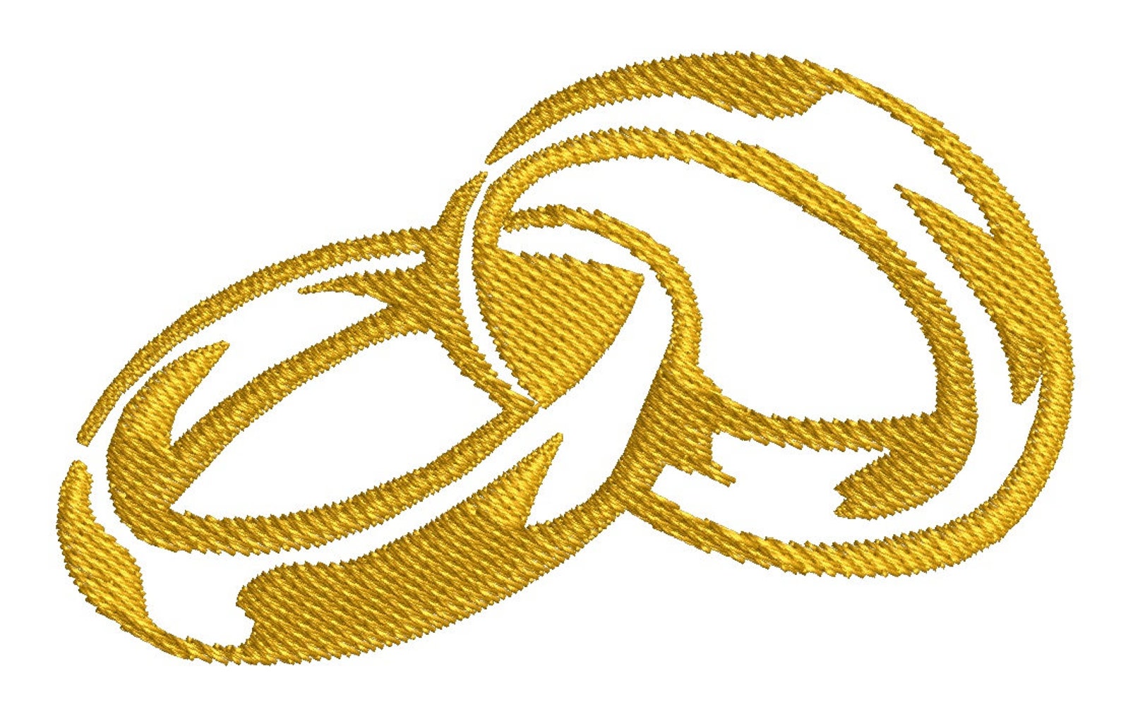 Wedding Rings Machine Embroidery Design Etsy