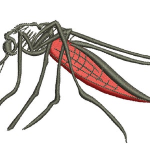 realistic mosquito Machine Embroidery Design tested