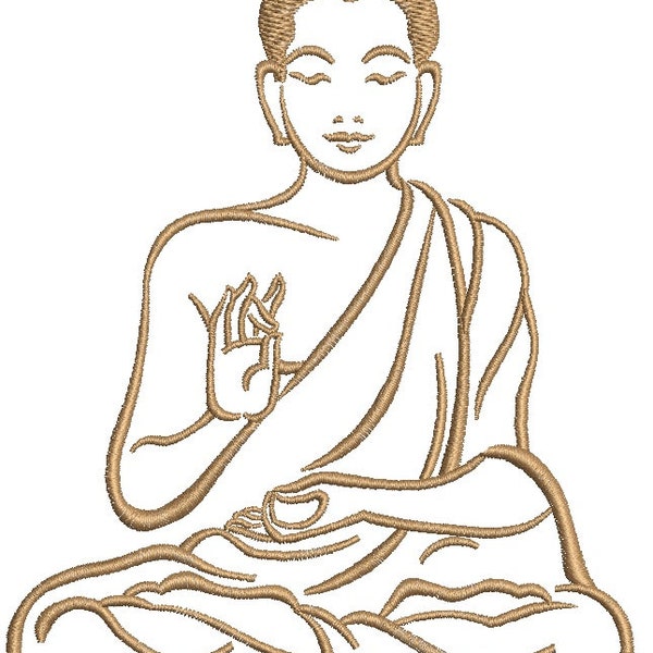 buddha Machine Embroidery design