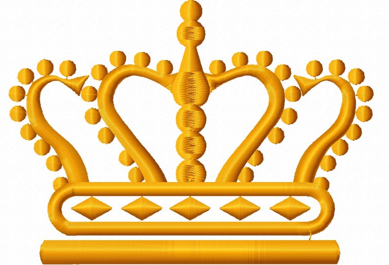 Kings crown embroidery design  etsy Kings crown embroidery design  etsy