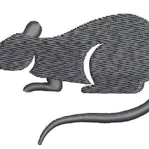 Rat Chinese Zodiac  Sign Machine Embroidery Design - tested