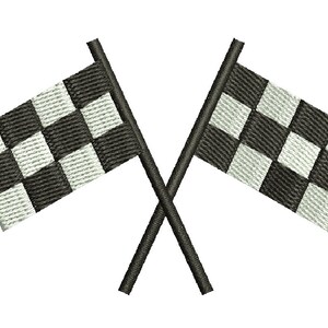 Racing Flag Machine Embroidery Designs - Etsy