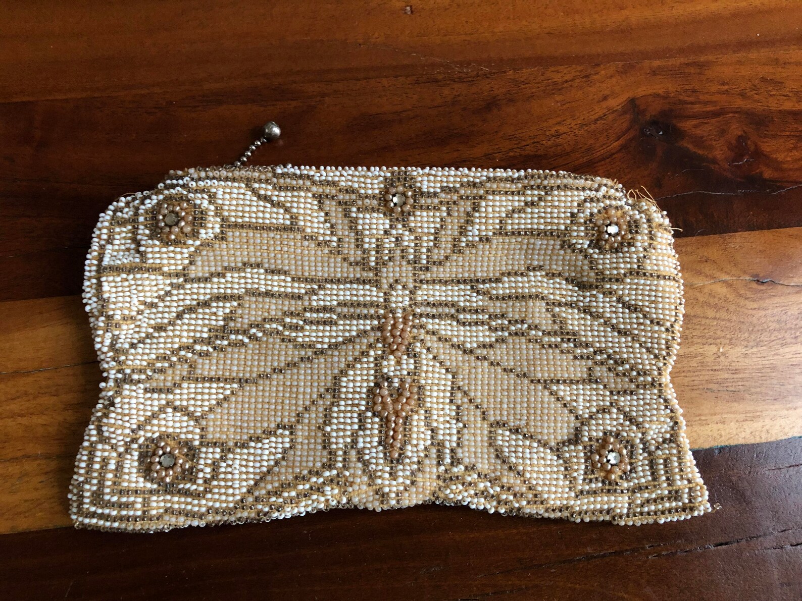 Vintage 20s Microbead Butterfly Hand Purse | Etsy