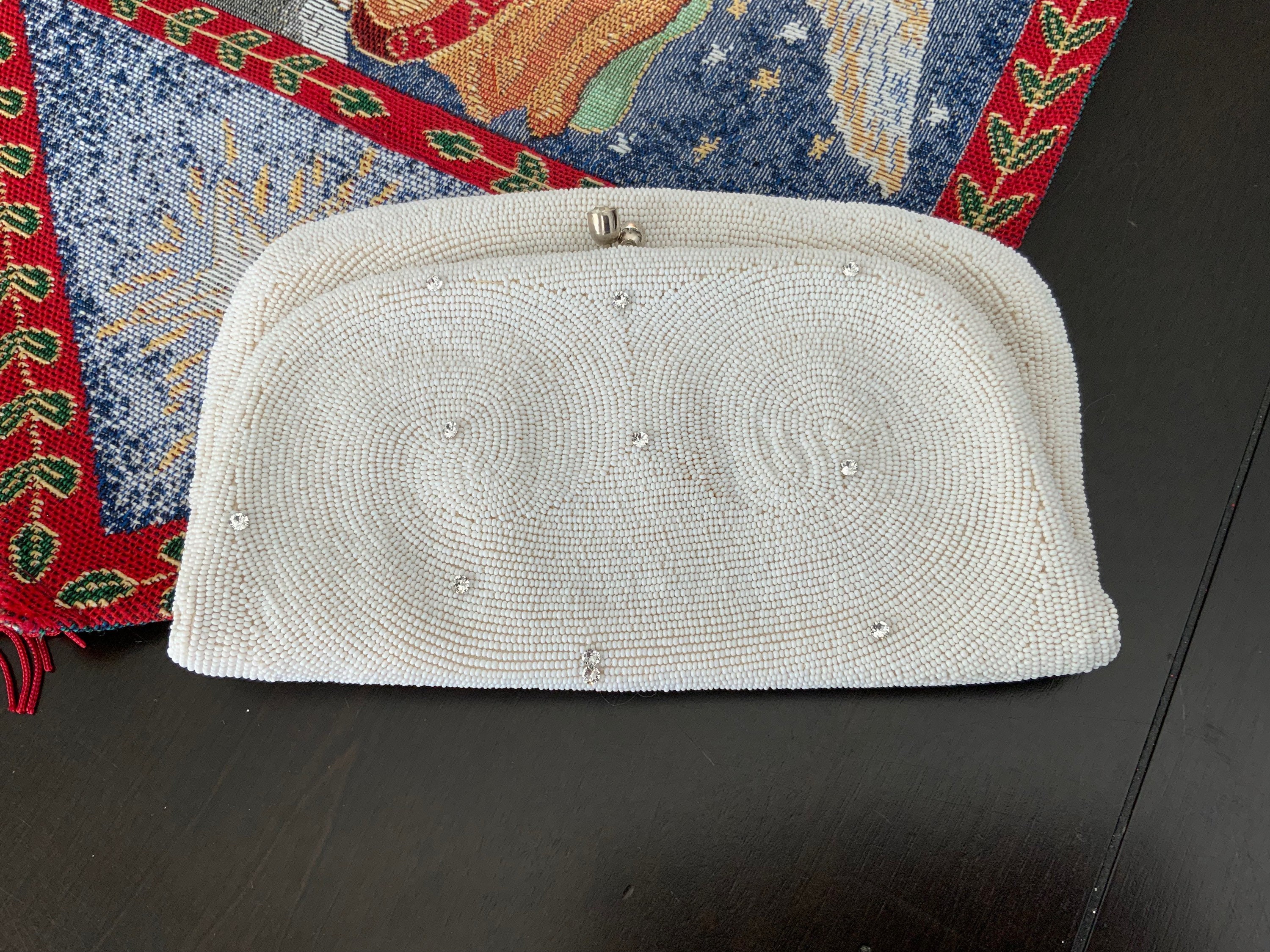 Vintage Magid White Beaded Seashell Shaped Purse Handbag – Shop Cool Vintage  Decor