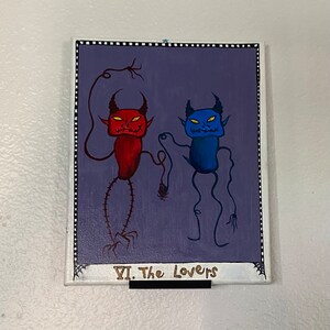 The Goblin Lovers Tarot Card Painting