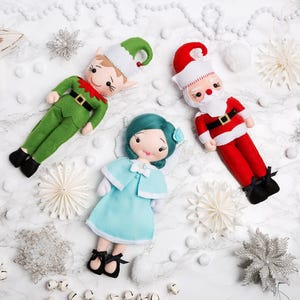 Christmas Doll Making BUNDLE - Santa - Elf- Fairy PDF  Digital Download