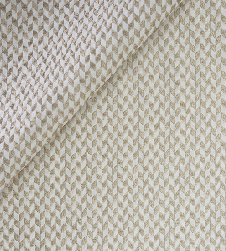 Rhombus Woven Cotton Linen Upholstery Fabric