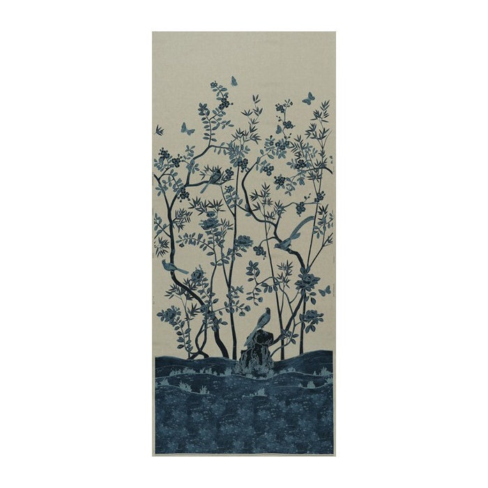 130 « L Chinoiserie Sagano oiseau Motif Batik cire dessiné tissu de lin 130 « L Chinoiserie Sagano oiseau oiseau oiseau Motif Batik cire dessiné tissu de lin 4637ac
