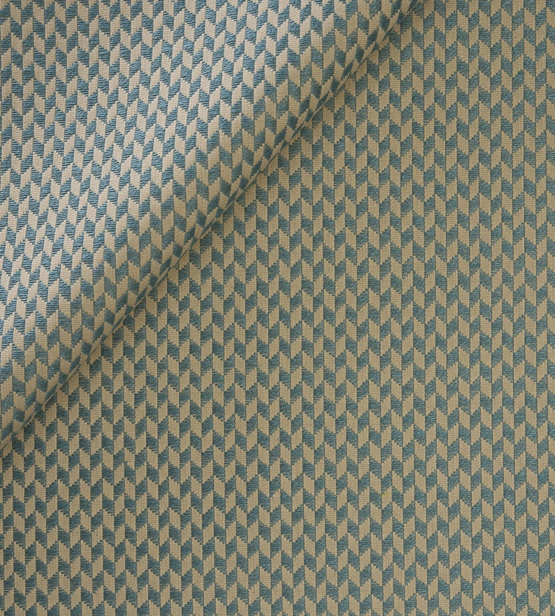 Rhombus Woven Cotton Linen Upholstery Fabric