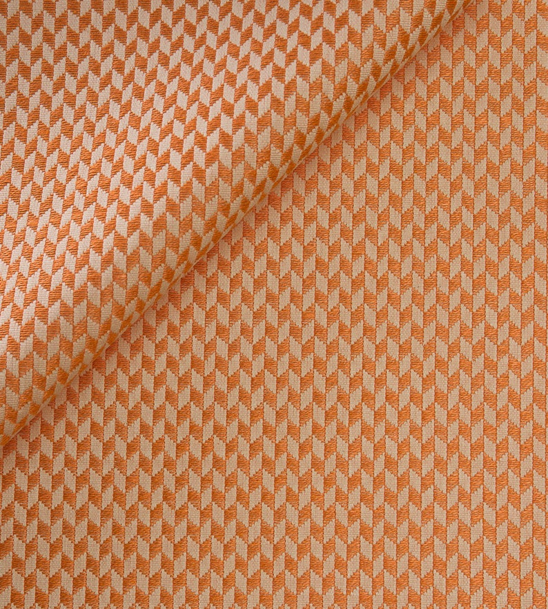 Rhombus Woven Cotton Linen Upholstery Fabric