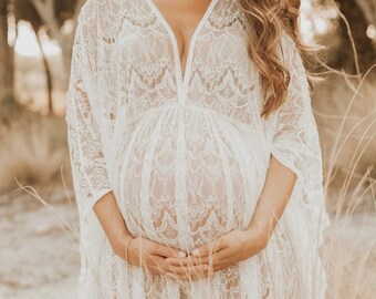 ELISE • lace maternity gown