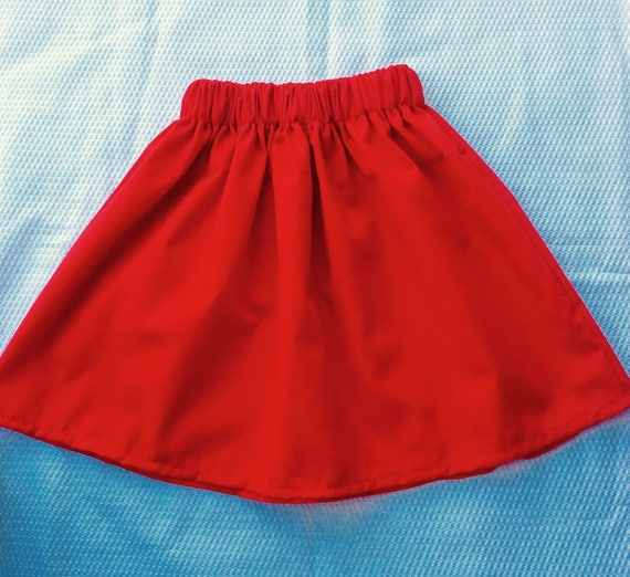 Faldas navideñas. PRETTY KIDS SKIRT Red Little Skirt Etsy España