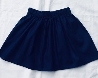 NAVY BLUE  SKIRT For Girls, Red skirt , Little Skirt,red, green, blue, purple, orange, lilac, Great Gift Ide, Pretty Skirt, Birthday skirt.