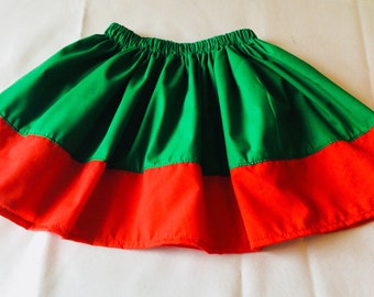 Christmas skirts. PRETTY KIDS SKIRT, Red and green skirt Red skirt Little kids Skirt,Great Gift Idea, Pretty Little Skirt,