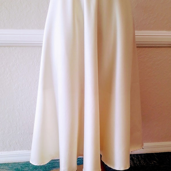Circle skirt,  Half Circle Skirt for all occasions. Polyester Satin Circle Skirt. Church skirt, party skirt.