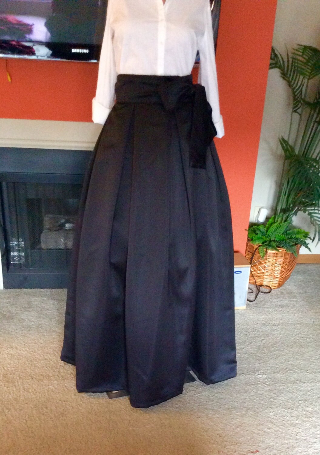 FIT AND FLARE Box Pleats Maxi Skirt. Great for Parties Wedding Prom Formal Wear bridesmaids Great for All Occasions Etsy Canada
