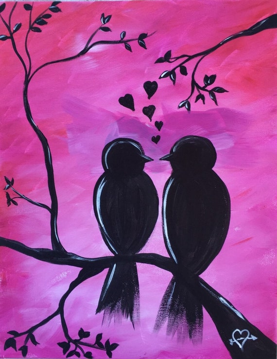 LOVEBIRDS PAINT AND SIP KIT