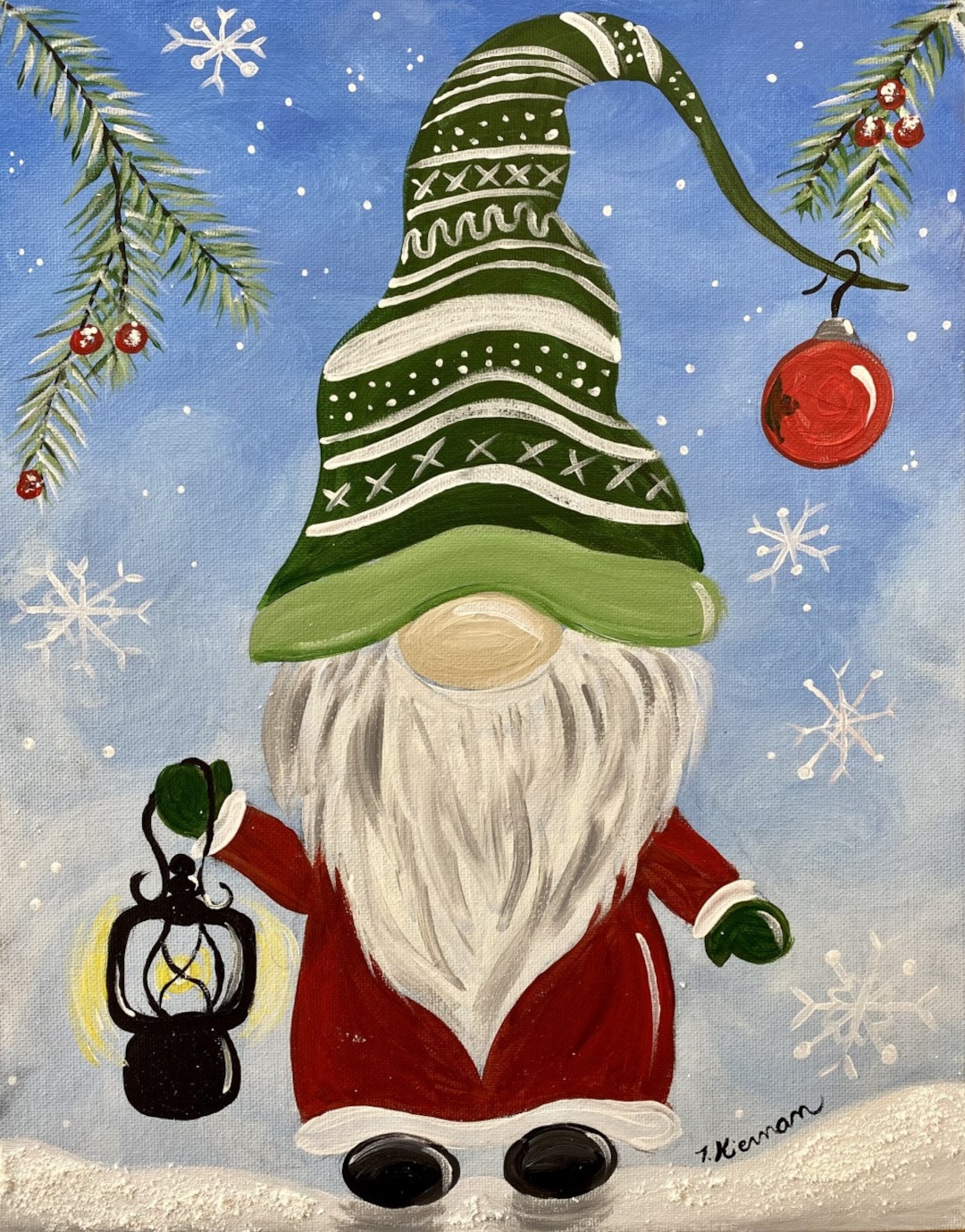 Christmas Gnome Paint Party Make It A Date/birthdays/paint