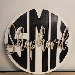 Monogram Nursery Wall Decor Hospital Door Hanger Baby Name Sign Baby Shower
