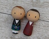 Groom & Groom Cake Toppers, Mr and Mr Cake Topper, Personalised Cake Topper, Gay Wedding, Cake Topper, Civil Partnership, His 'n' His