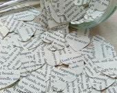 Upcycled book confetti, Party confetti, Table confetti, Themed party confetti, paper heart confetti, Cardmaking, scrapbooking, GOT party