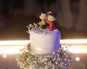 Star Trek wedding cake topper, bride and groom cake topper, geek wedding, Sci-fi topper