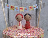 Indian Wedding Cake Toppers, Asian Wedding, Cake Toppers, Ethnic Wedding, Personalised Sikh Hindu Pakistani Muslim Bride & Groom,Peggie Lane