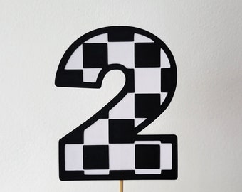 Two Fast cake topper, car topper, Racing car topper, number 2 cake topper, car theme birthday, Two Fast Birthday bunting, 2nd Birthday