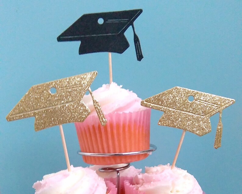 Graduation Cupcake Toppers Graduation Party Graduation Cake Etsy
