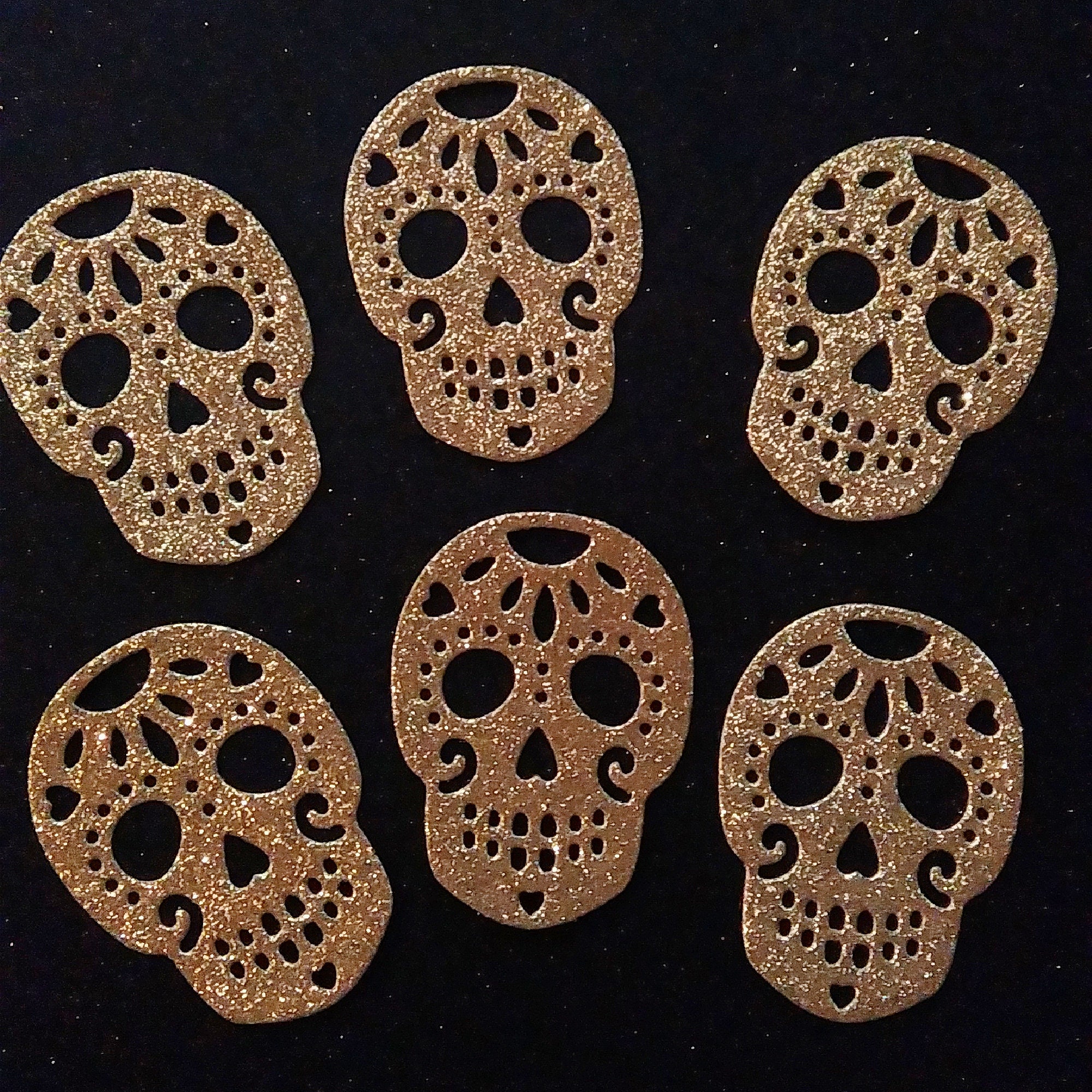 Sugar Skull Cupcake Toppers Day of the Dead Cake Toppers Dia - Etsy UK