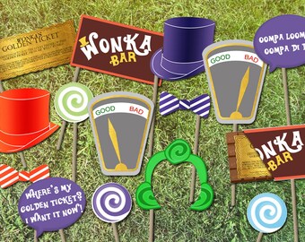 Willy Wonka Entrance Gate Party Decor Instant Download Etsy