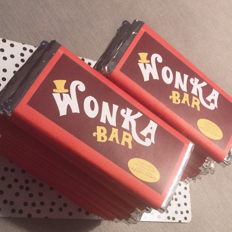Printable wonka bar wrapper - mazlean