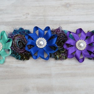 peacock headband, peacock hair bow, peacock wedding bows, baby headband, newborn headband, flower crown, halo headband, peacock flower bows
