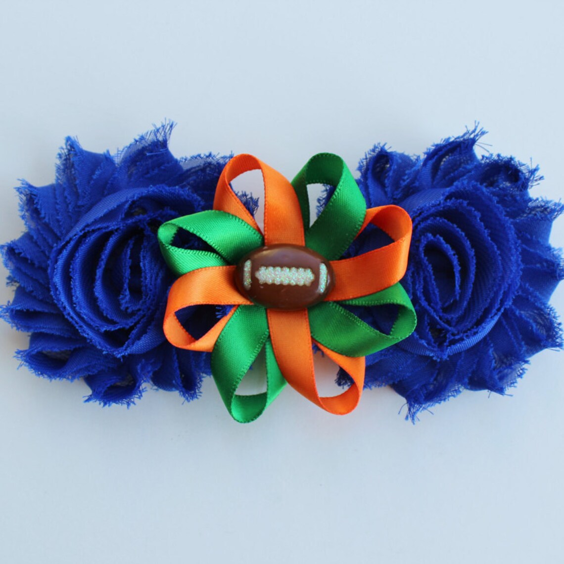 Football Hair Clip University of Florida Gators Hair Bow Etsy