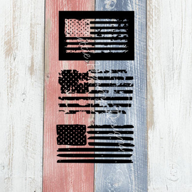 Buy 3 Get 1 Free Distressed American Flag Svg 4th Of July Etsy