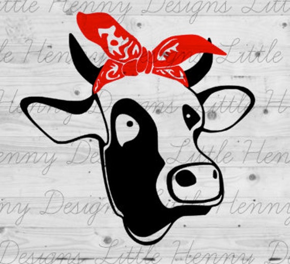 Buy 2 Get 1 Free Dairy Cow Bandana Svg Cut File Farm Animal Etsy