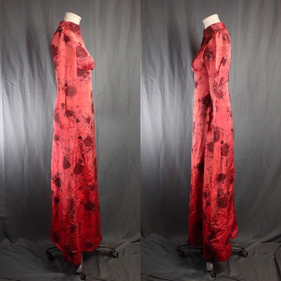 Vintage 1950s Red and Black Chinese // Chinoiseri… - image 3