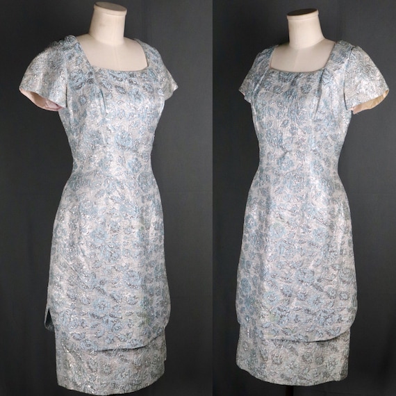 Vintage 1960s Lilli Diamond Periwinkle Blue and S… - image 2