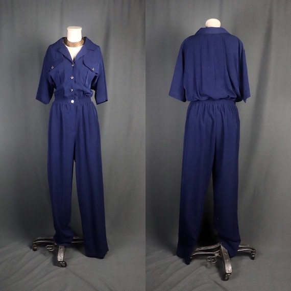 Vintage 1980s Saint Germain of Paris Designer Navy