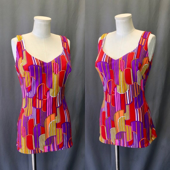 Vintage 1970s Rose Marie Reid Designer Colorful O… - image 2