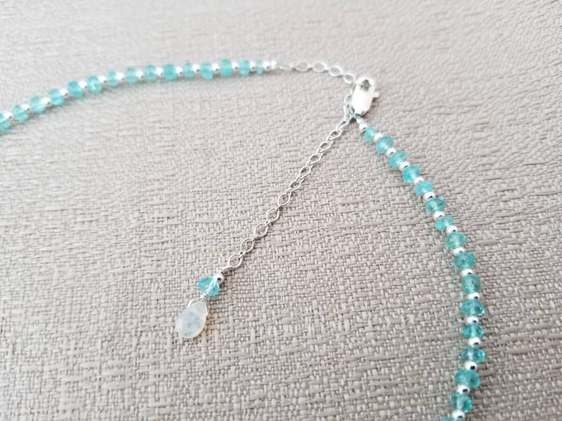 Natural Ethiopian Opal and Apatite Necklace