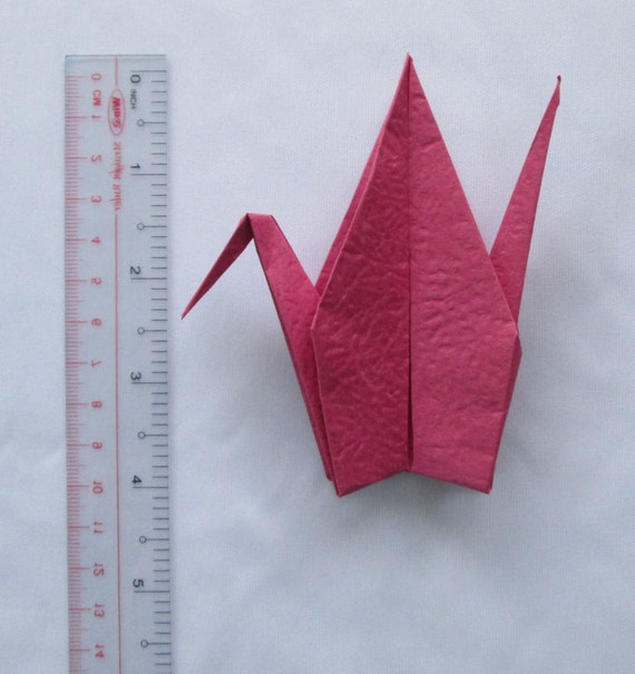 75 Paper Origami Cranes Very Large Size 8 X 8 Inches 20 X 20 Cm Matt Lipstick Color Only For Usd 2490 Free Shipping Every Where