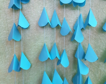 600 paper flowers/garland/40 strands/set of 15/light blue colour/hanging/wedding/anniversary/decor/for US110.00/free shipping every where