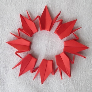 1.000 guindastes de papel, tamanho de papel de 3&quot; x 3&quot; (7,5 x 7,5 cm) a 4&quot; x 4&quot; (10 x 10 cm) - Red Color-P5, apenas por US$ 144,90+, frete grátis para todos os lugares