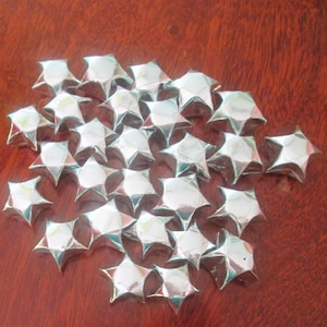 500 estrelas da sorte de origami, papel alumínio, cor prata, apenas por USD 75,00, frete grátis para qualquer lugar