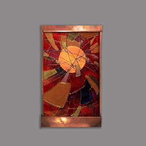 Spirals of the Sun wall fountain