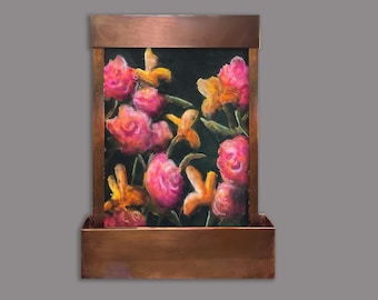 Velvet Bloom Tabletop Fountain
